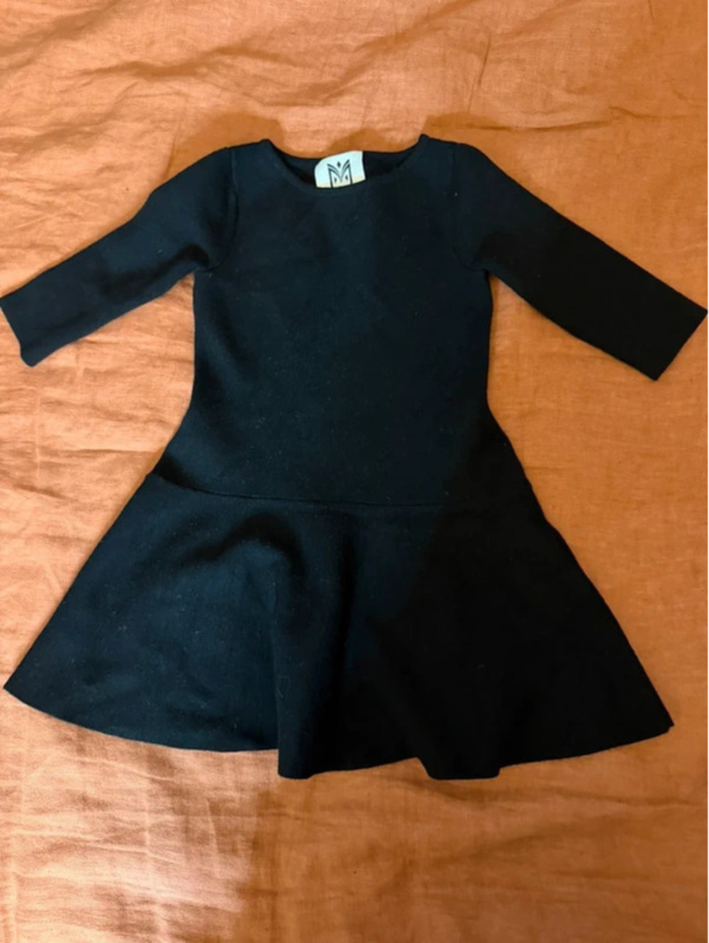 Milly black a-line dress